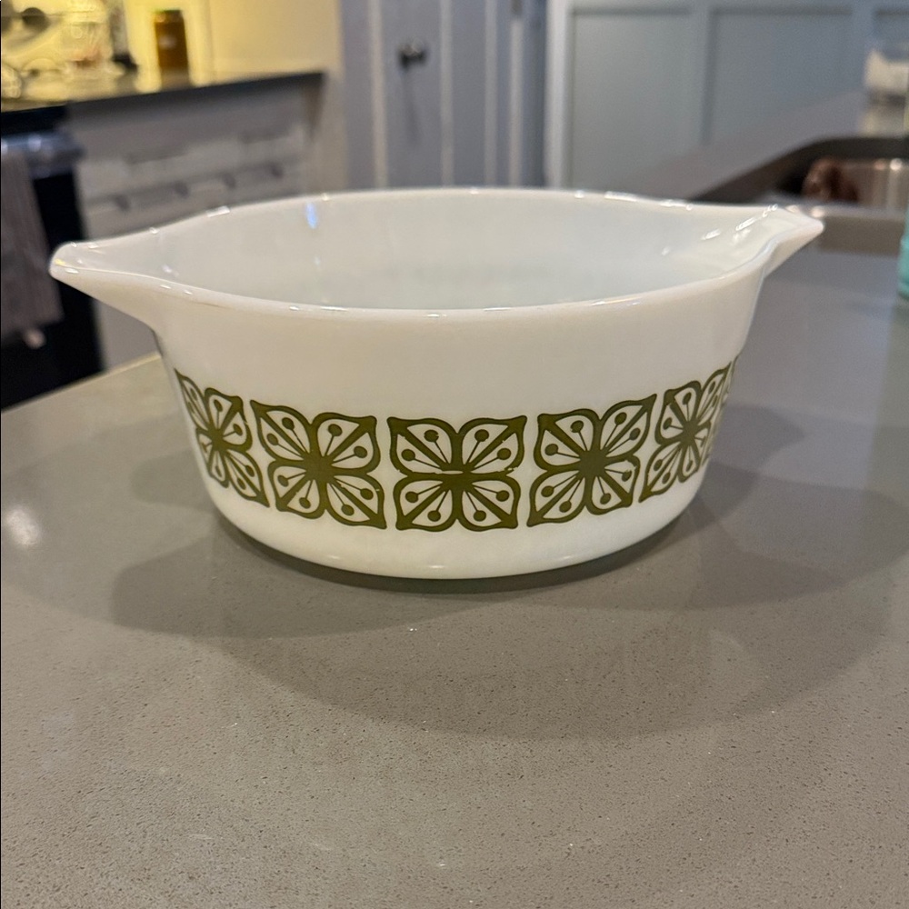 Vintage Floral Patterned Mixing Bowl Pyrex